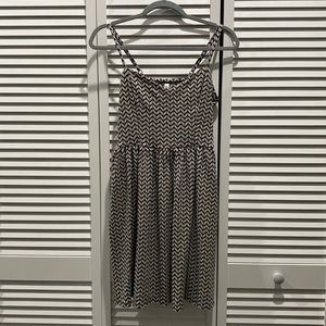 mini chevron dress with pockets